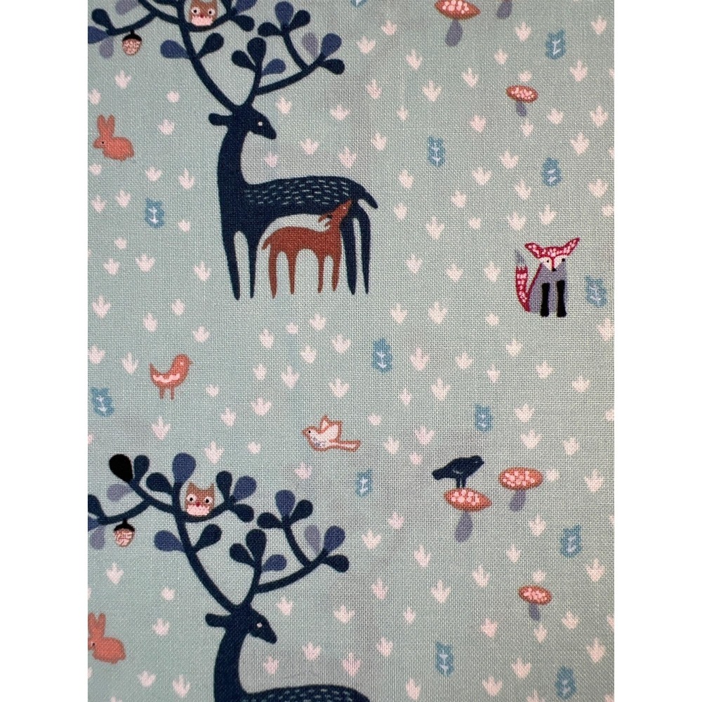 Fabric‎ - OOP Dear Stella Wee Gallery Deer with Antlers Foxes Mushrooms - 1 yard